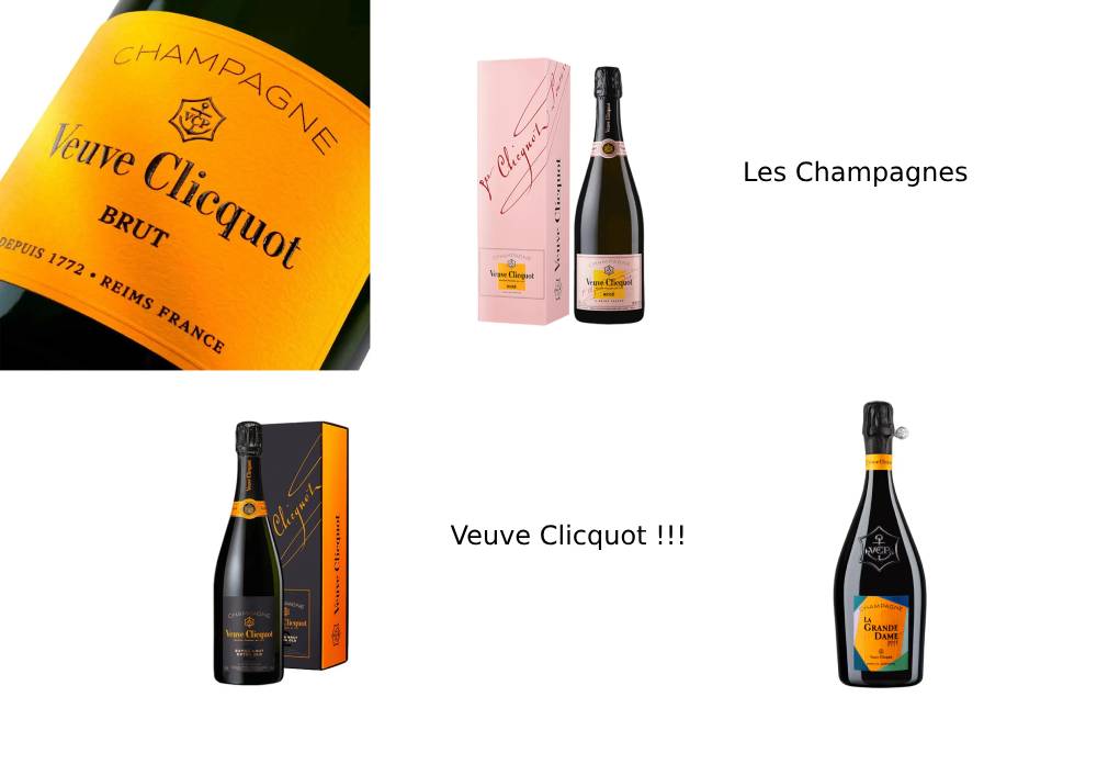 Les Champagnes Veuve Clicquot